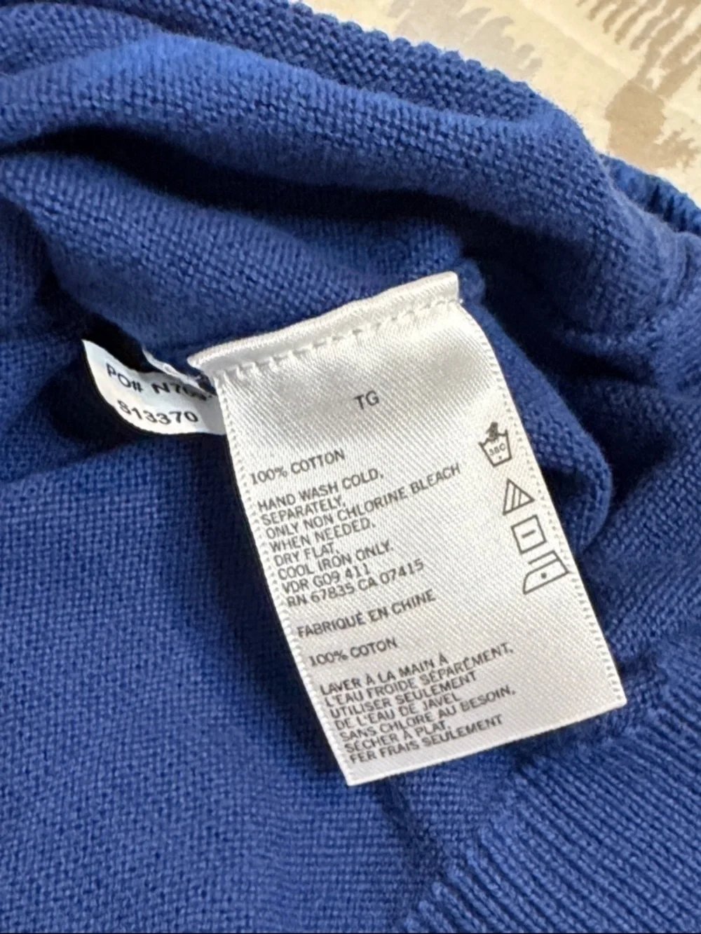 Nautica Men's Crewneck Sweater in Royal Blue